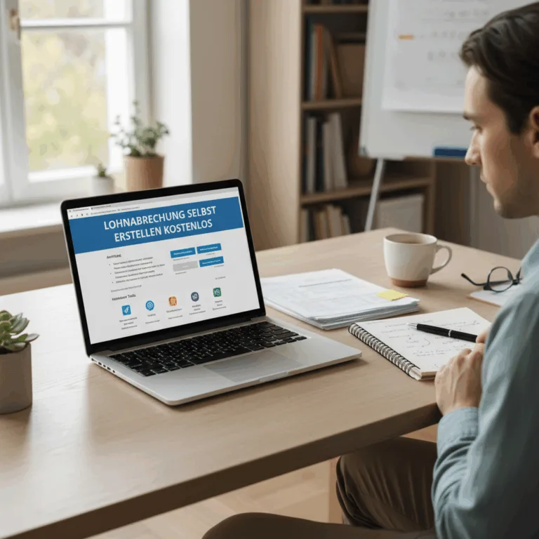 Lohnabrechnung selbst erstellen: Kostenlose Tools & Vorlage