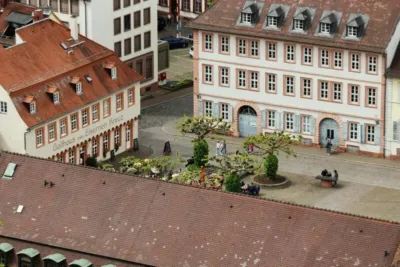 AOK Baden-Württemberg - KundenCenter Heidelberg-Bahnstadt 6 Luftaufnahme des KundenCenters Heidelberg-Bahnstadt der AOK Baden-Württemberg.