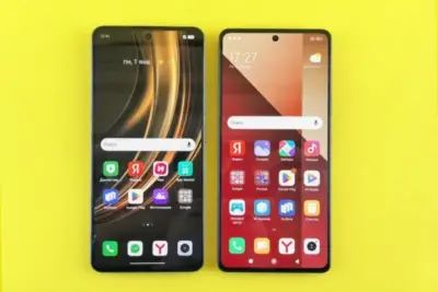 AOK vs BKK Mobil Oil – Leistungen im Vergleich: Welche Kasse wirklich mehr bietet 10 Vergleich zweier Smartphones mit verschiedenen Benutzeroberflächen auf gelbem Hintergrund