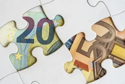 BKK VerbundPlus vs Barmer – Leistungen Vergleich: So unterscheiden sich die Kassen 2026 1 "Europäische Geldscheine als Puzzle, 20 und 50 Euro, passend zusammenfügen"